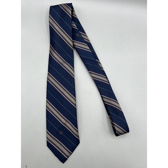 Christian‎ Dior Men’s Classic Necktie Stripe - Picture 2 of 5